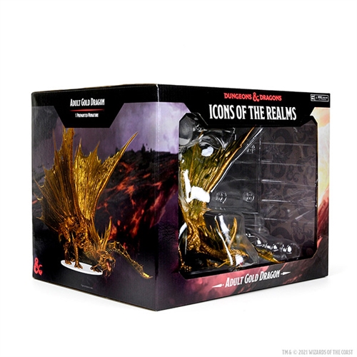 DnD - Icons of the Realms Premium DnD Figur - Adult Gold Dragon